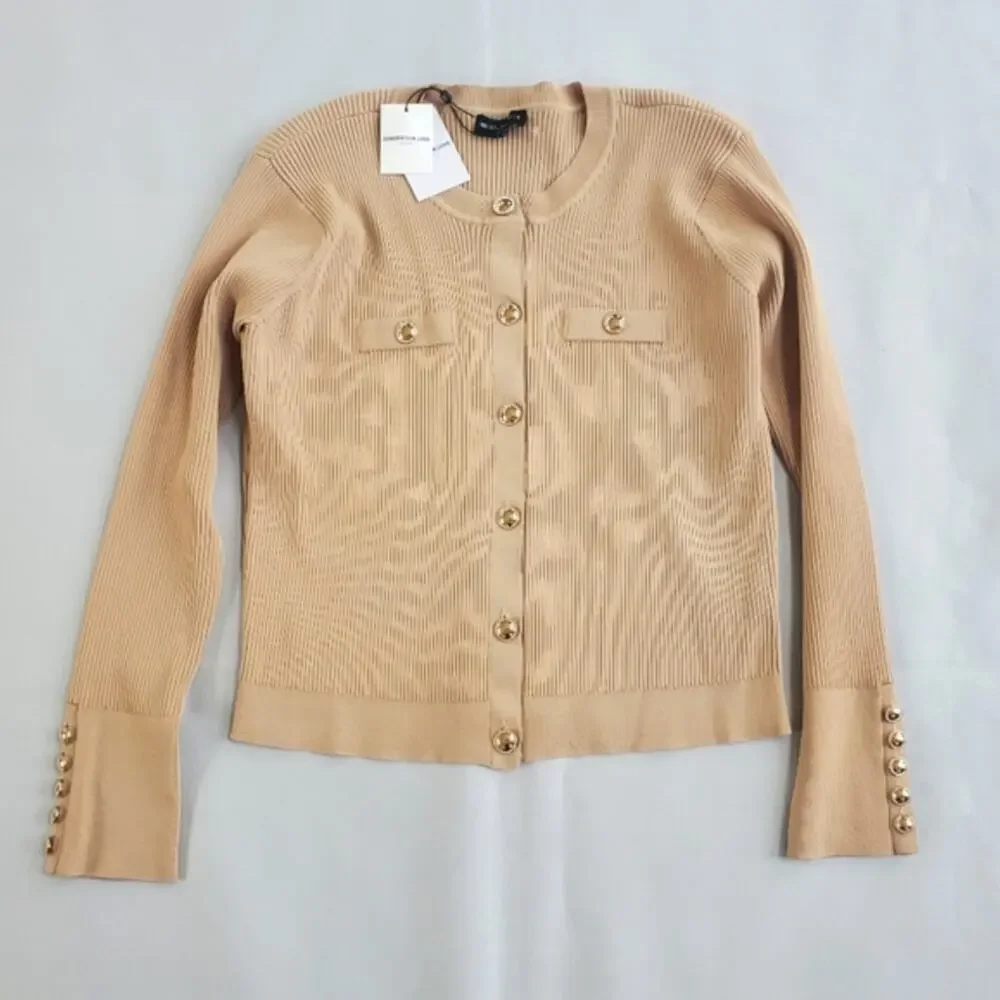 NWT$298 Generation Love Pennie Rib-Knit Cardigan Sweater Sz XL - Picture 7 of 16